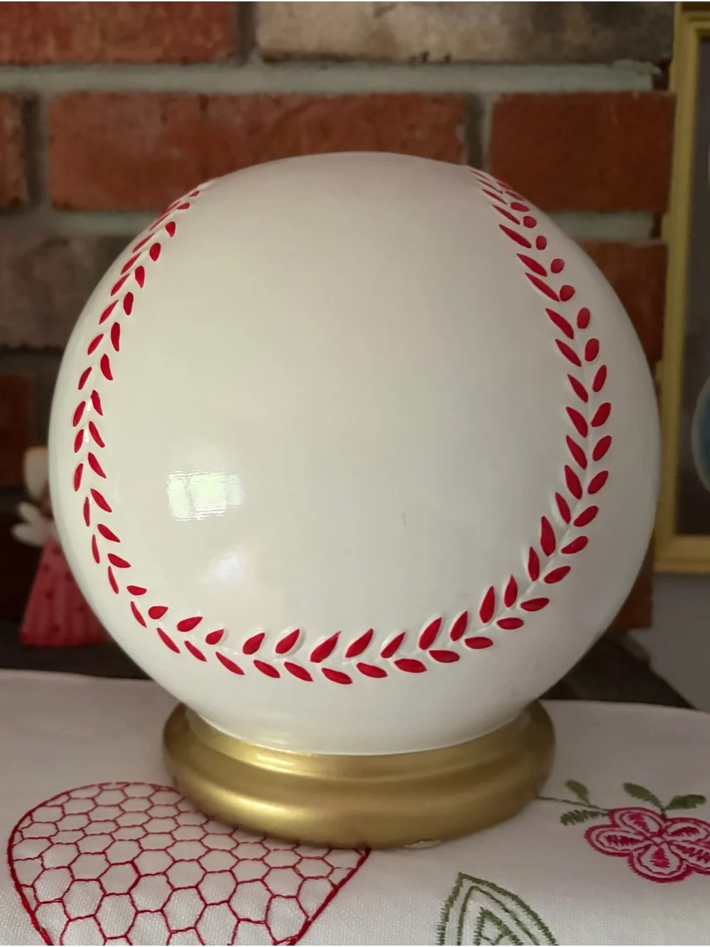 Fab Starpoint Baseball Shaped Piggy Bank, NWOT